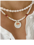 Collier femme perles nacre