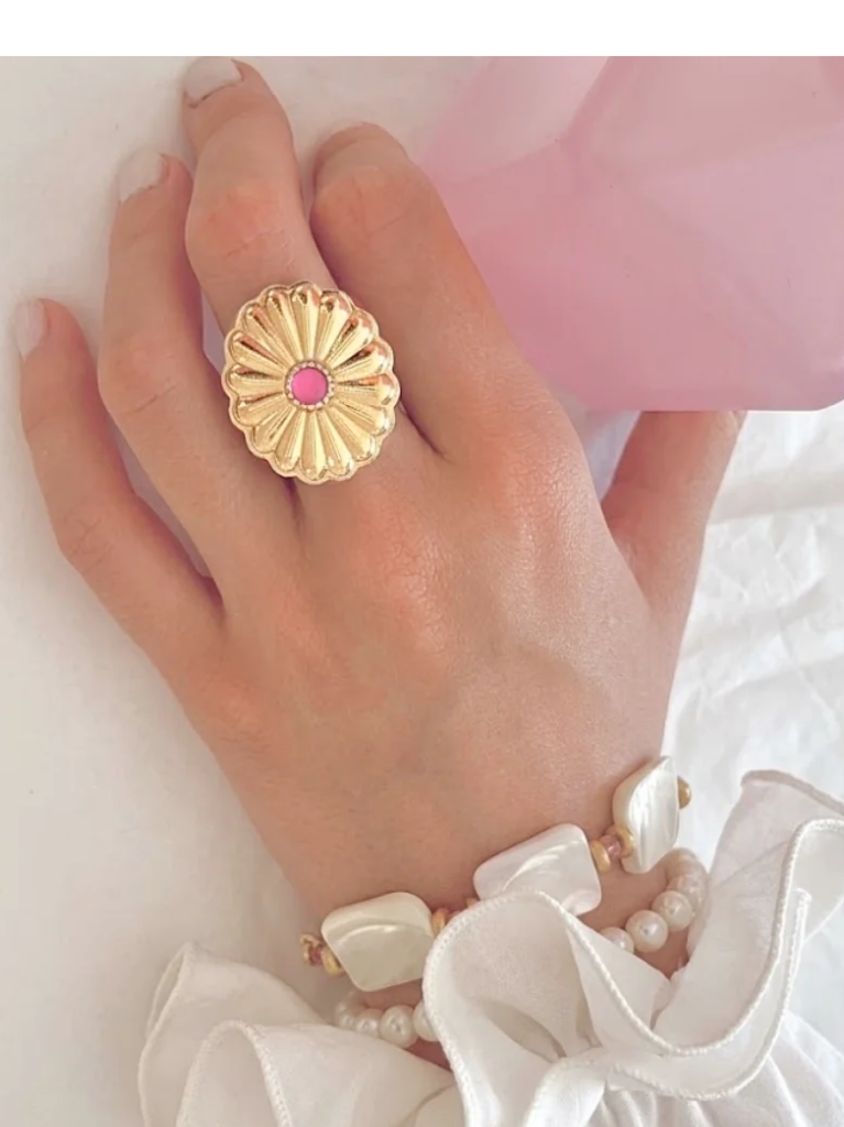 Bague plaqué or femme