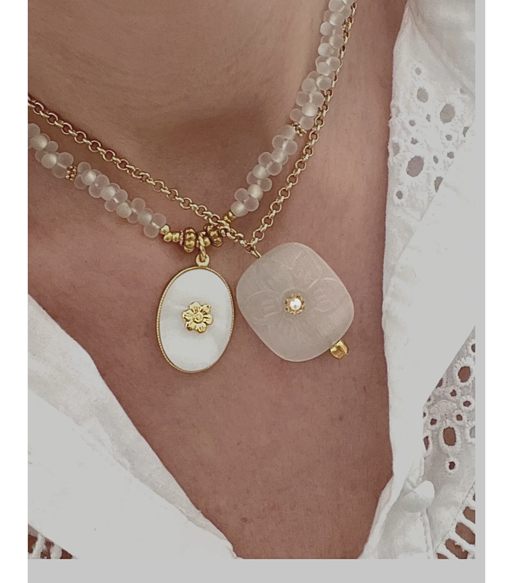 Collier femme doré