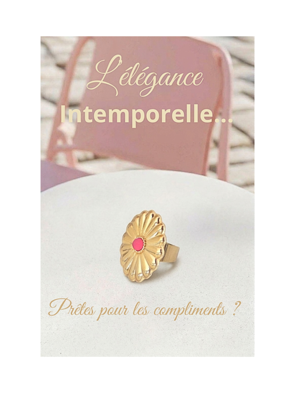 Bague plaqué or femme