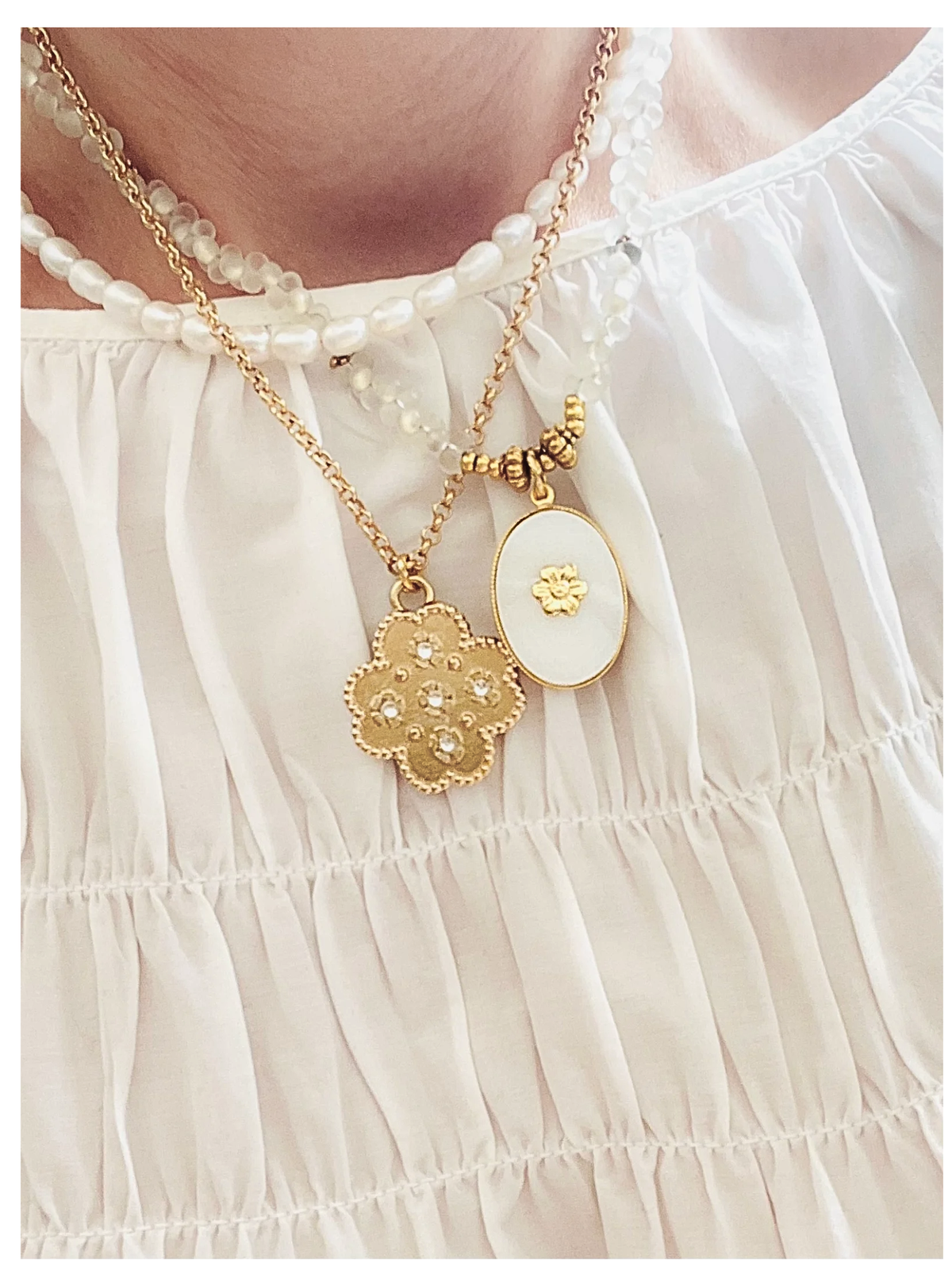 Collier femme doré