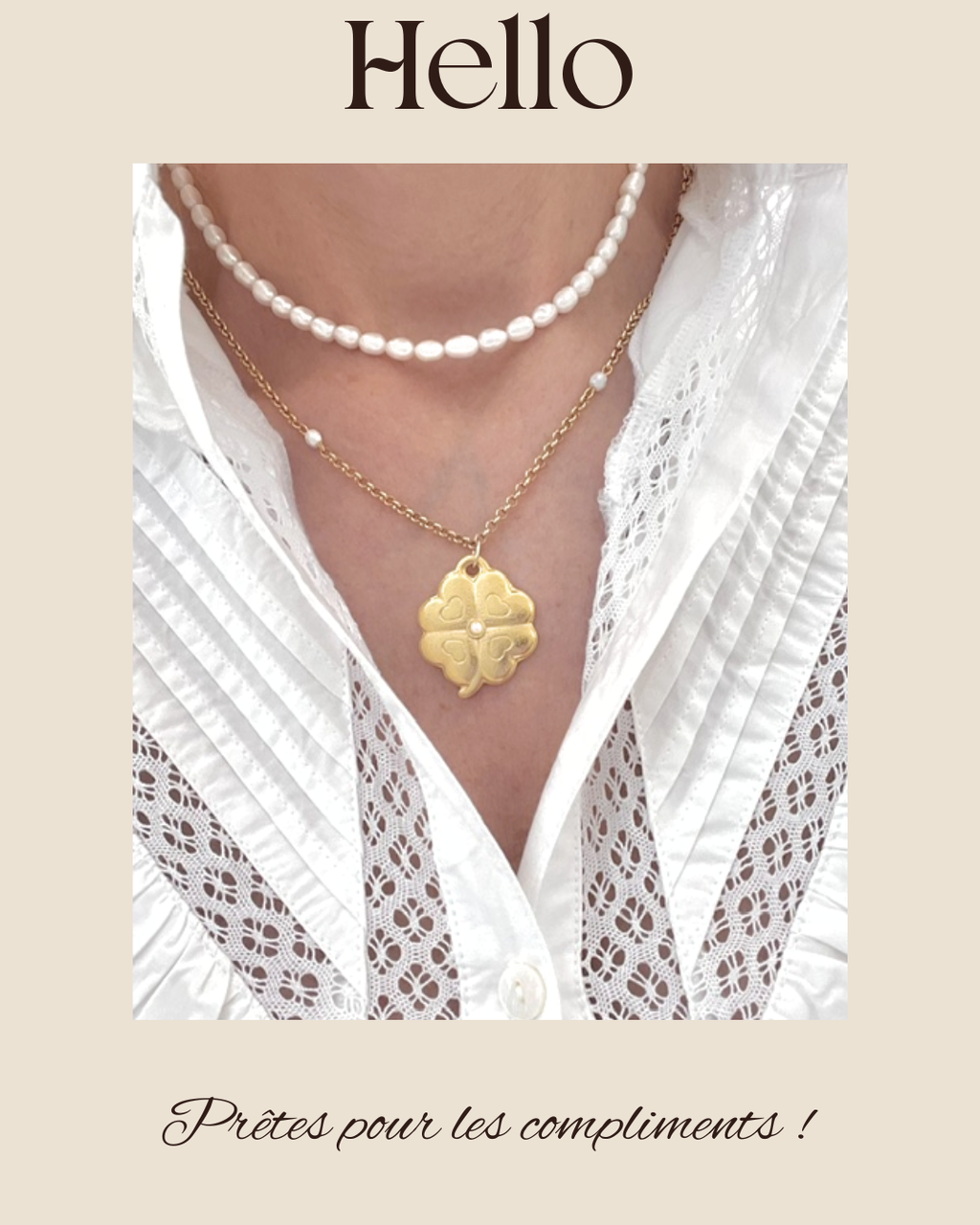 Collier femme tendance