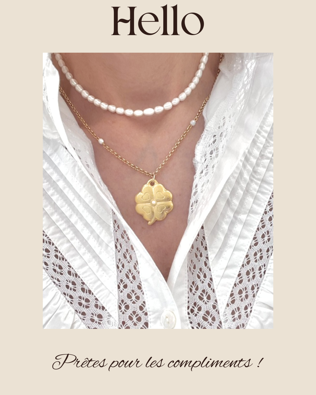 Collier femme tendance