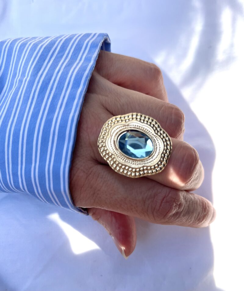 Bague plaqué or ajustable – Image 2