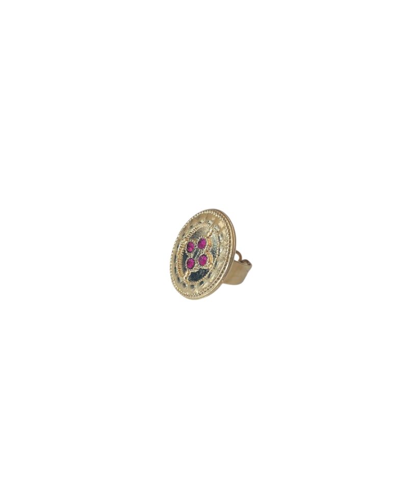 Bague plaqué or ajustable
