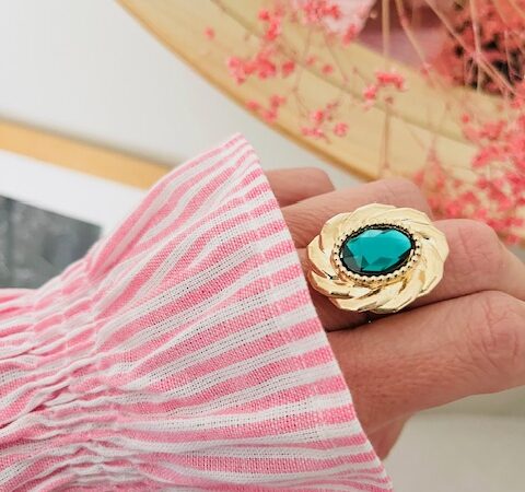Bague plaqué or ajustable