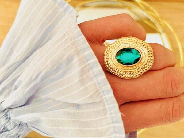 Bague plaqué or ajustable