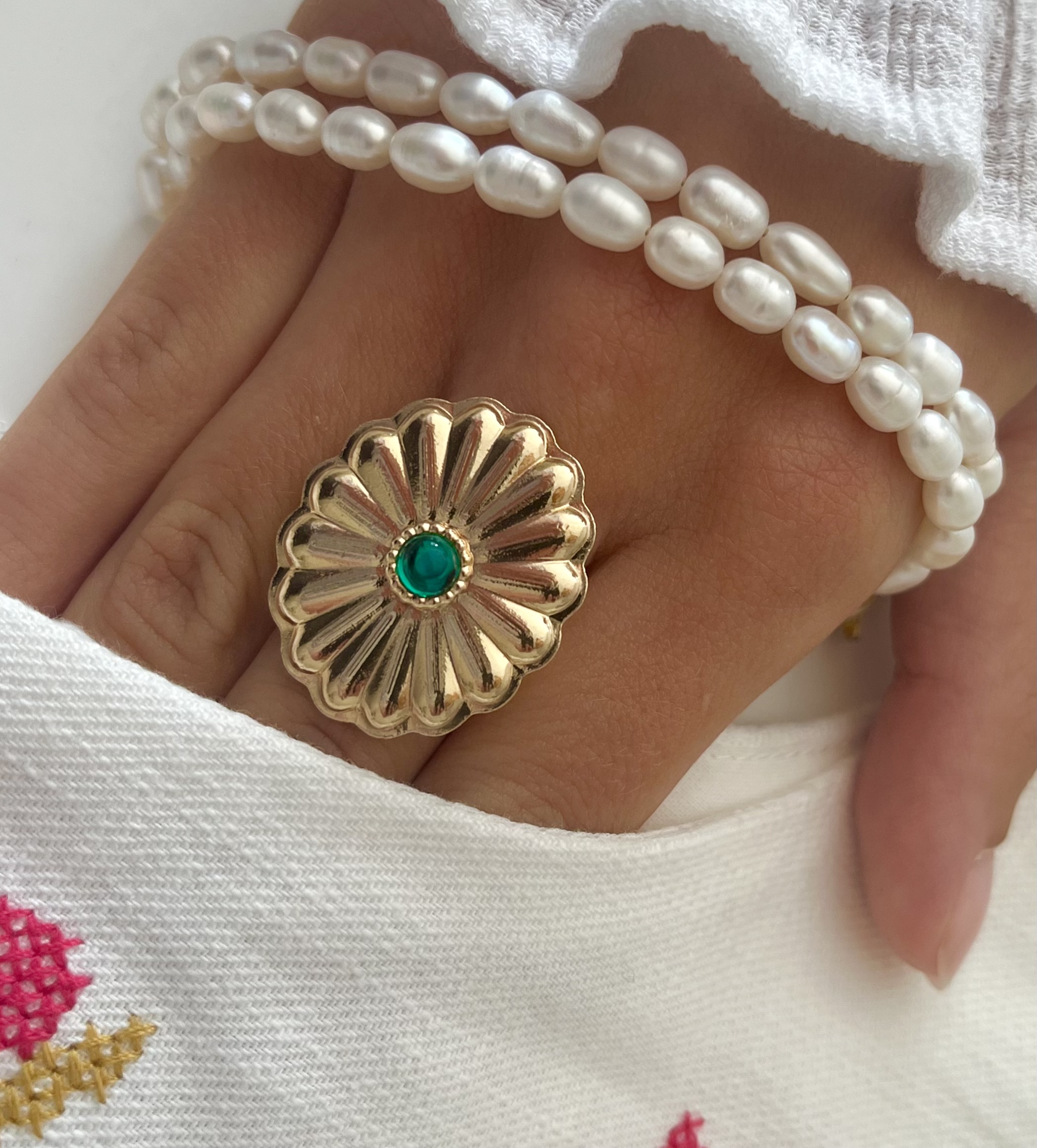 Bague perle lumineuse – Image 3