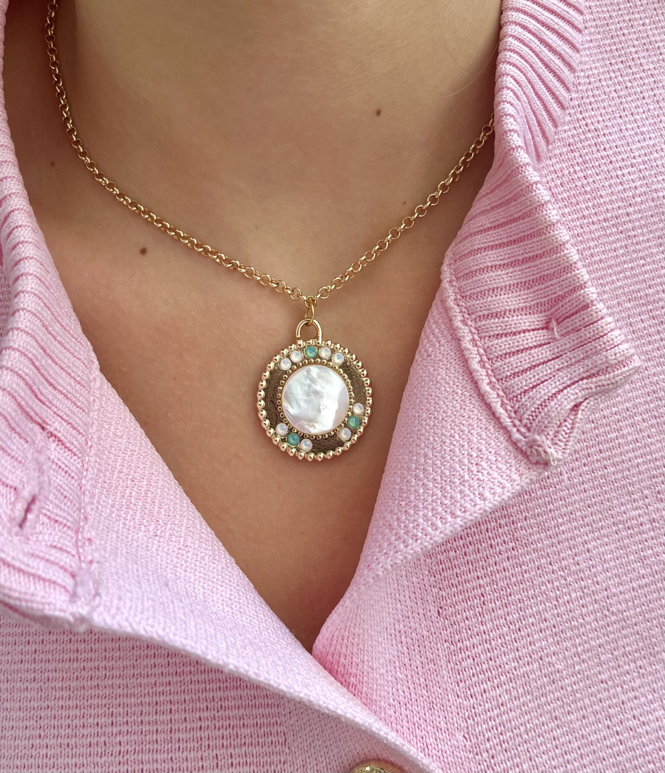 Collier pendentif nacre – Image 4