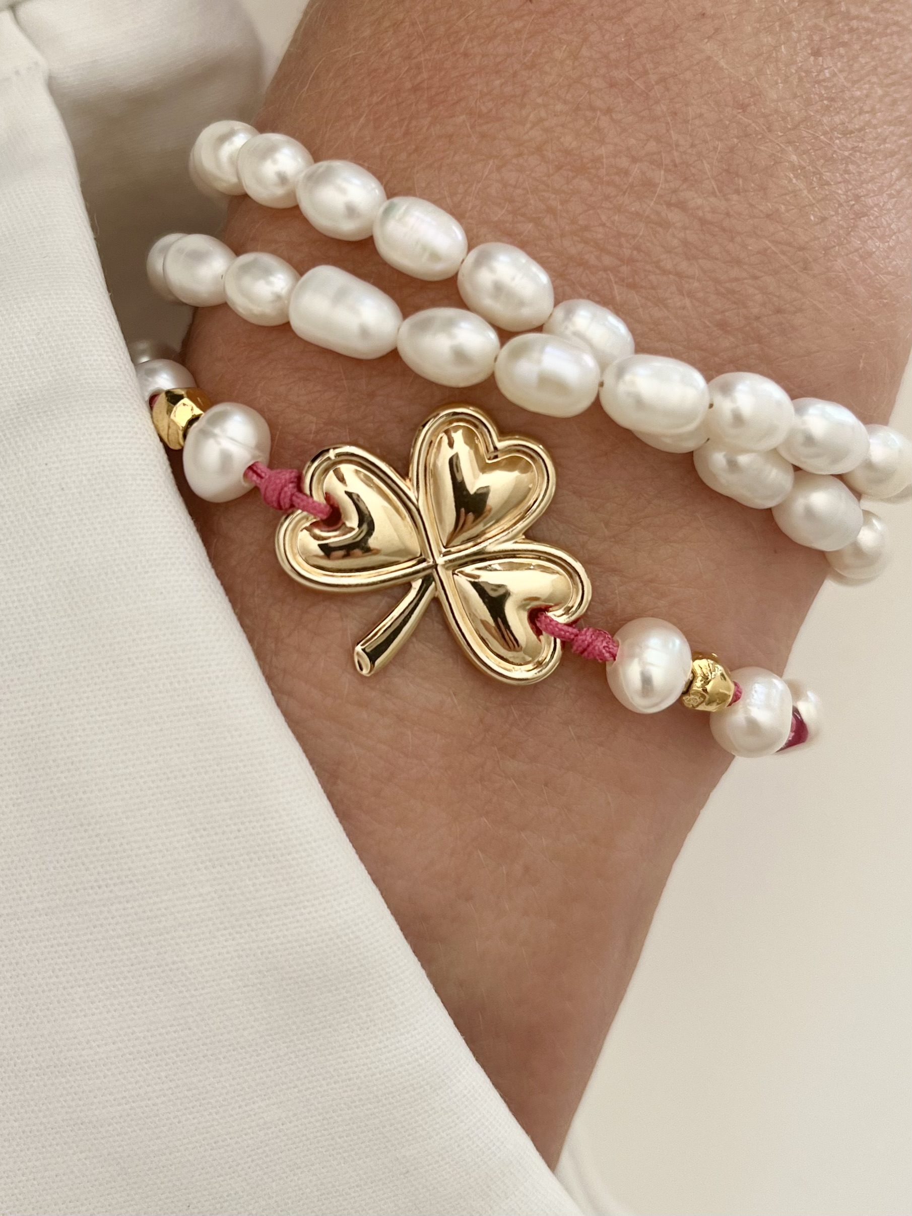 Bracelet perles nacre