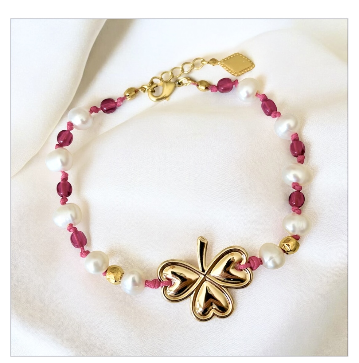 Bracelet perles nacre – Image 2