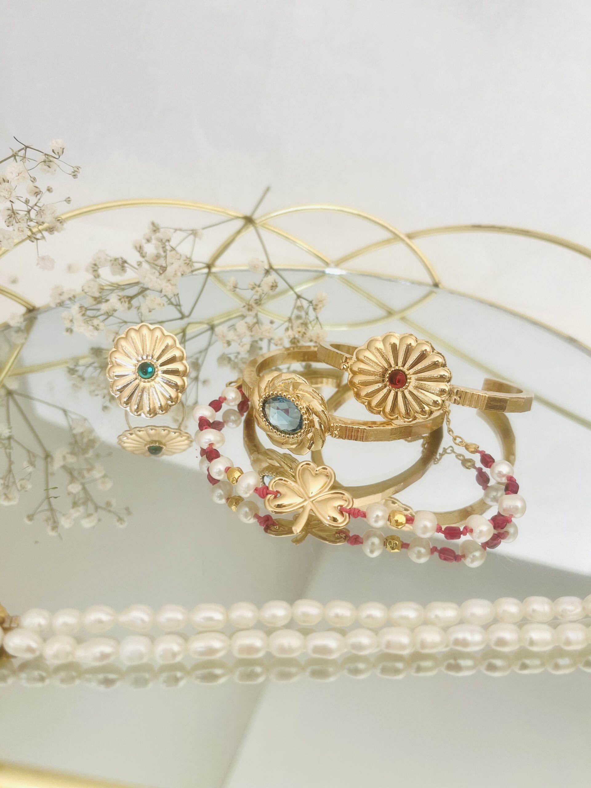 Bracelet jonc doré – Image 3