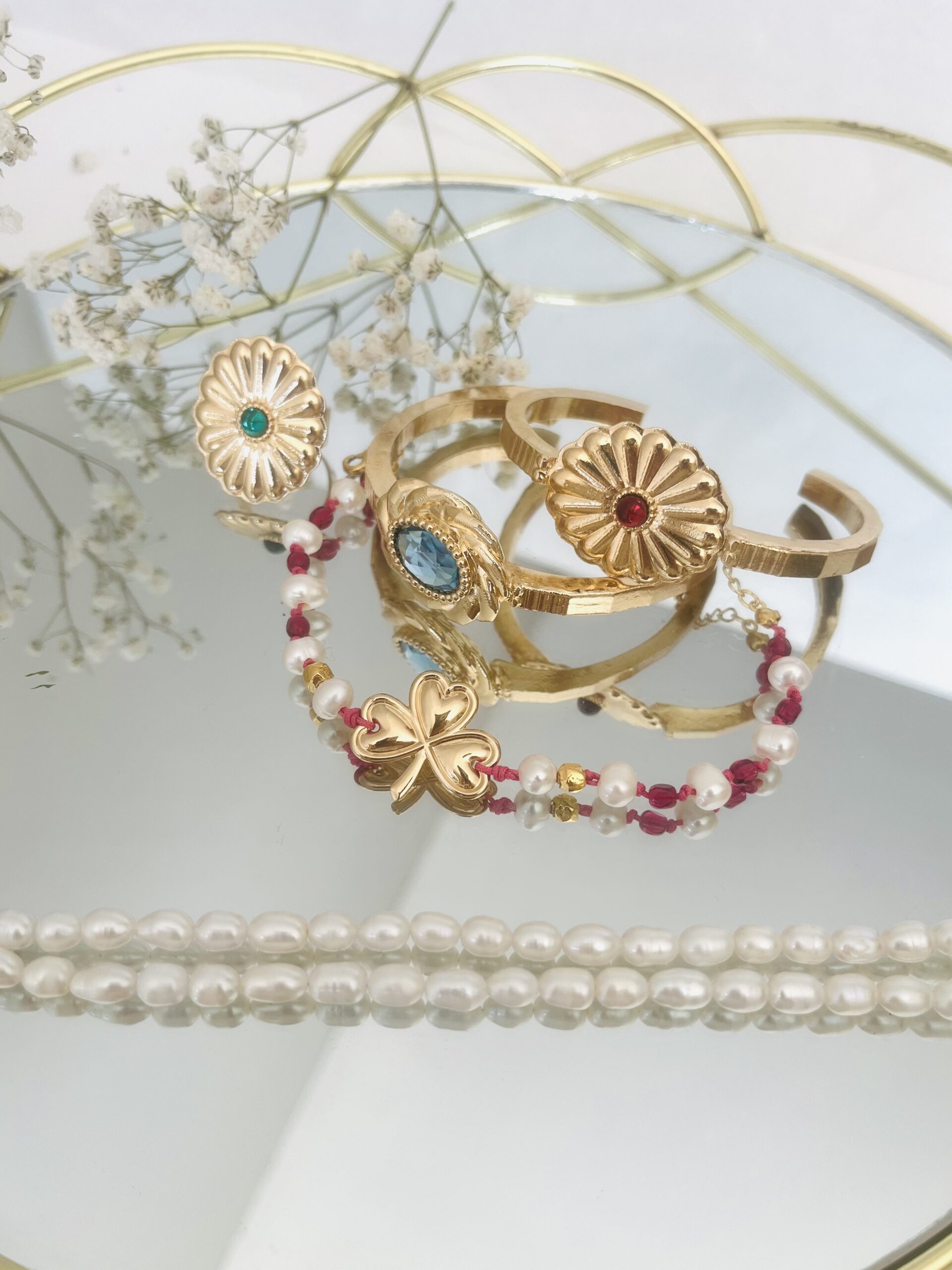 Bracelet perles nacre – Image 3