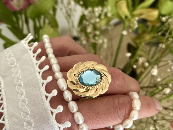 Bague tendance plaqué or