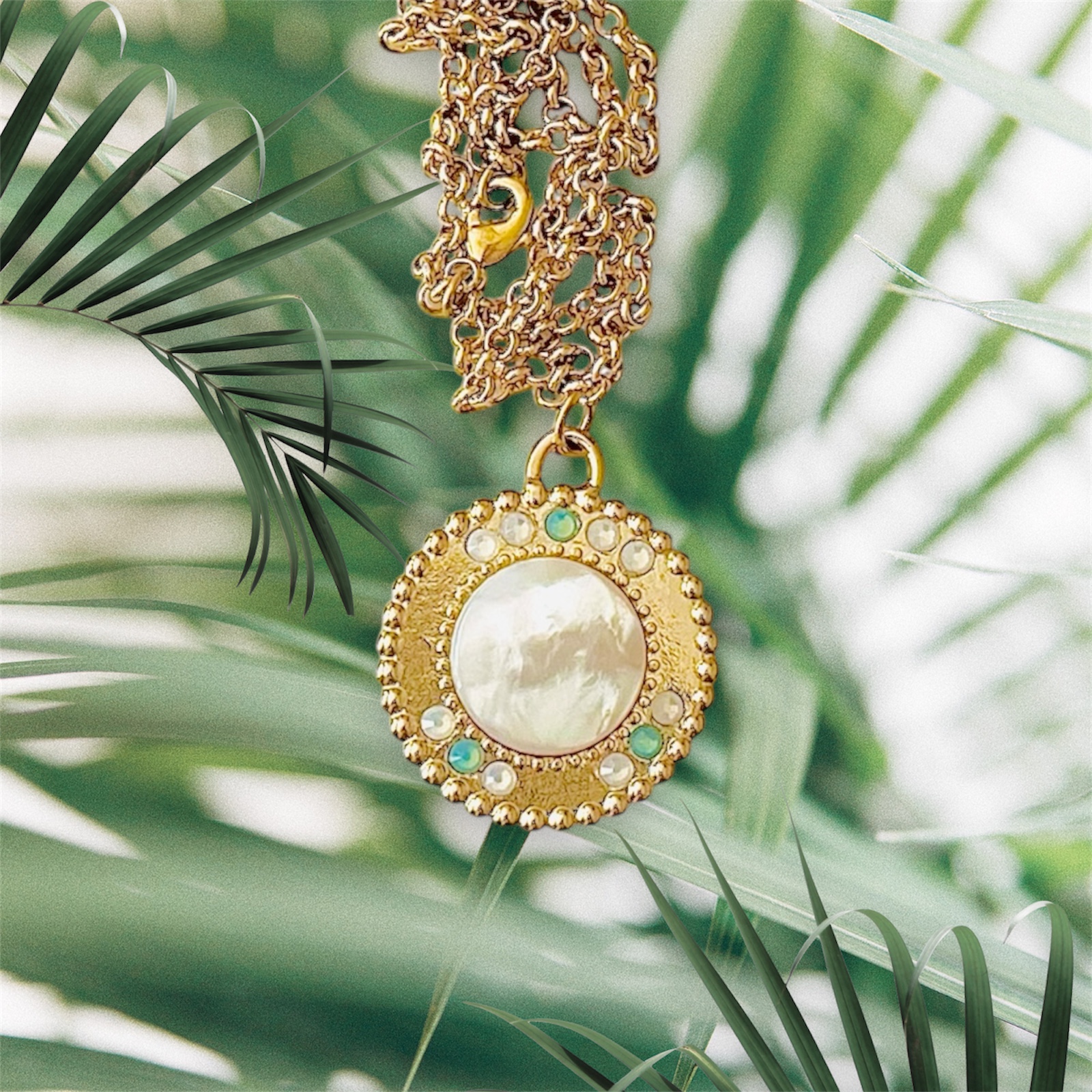 Collier pendentif nacre – Image 2