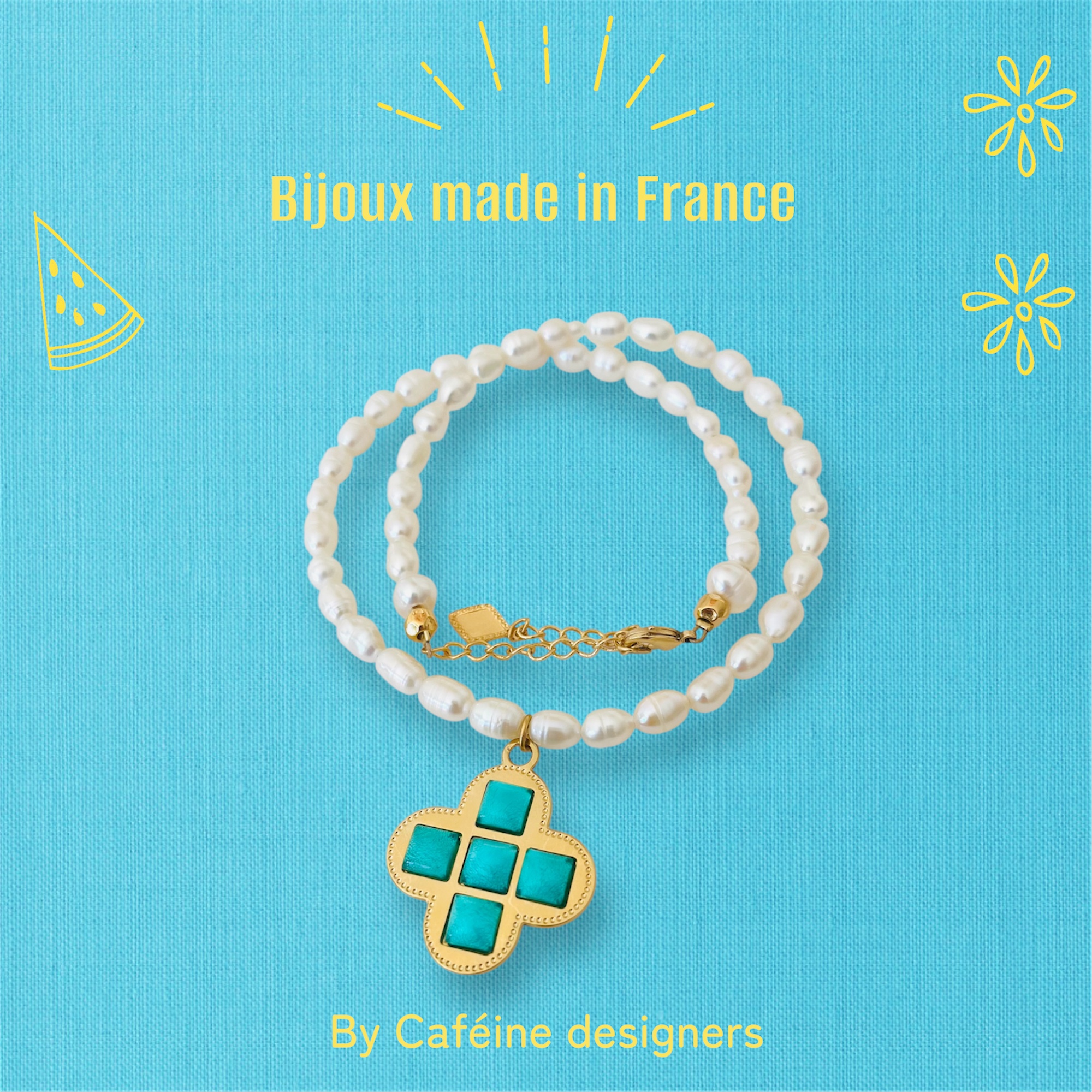 Collier femmes pendentif trèfle – Image 3