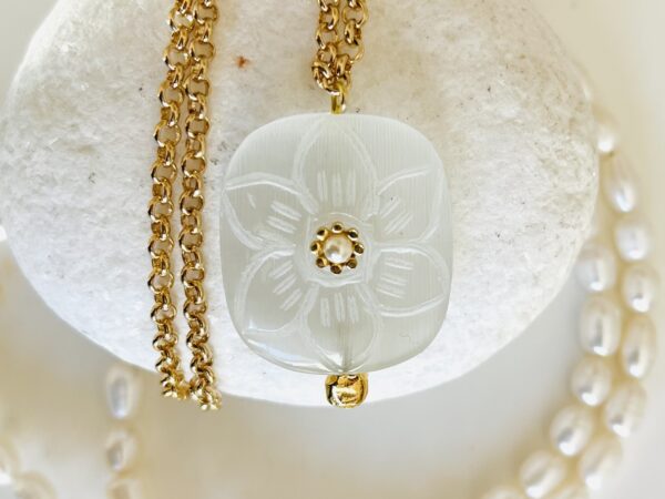 Collier femme pendentif cristal