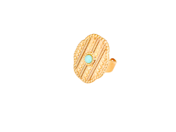 Bague femme perle lumineuse