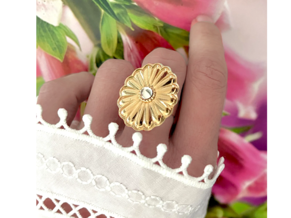 Bague perle lumineuse