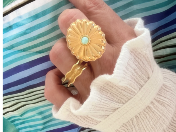 Bague perle lumineuse